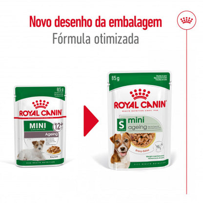 Royal Canin Mini Ageing 12+ - Alimento em molho para cão de porte pequeno com mais de 12 anos
