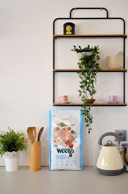 Weego - Ração seca para cachorros - Frango e Romã