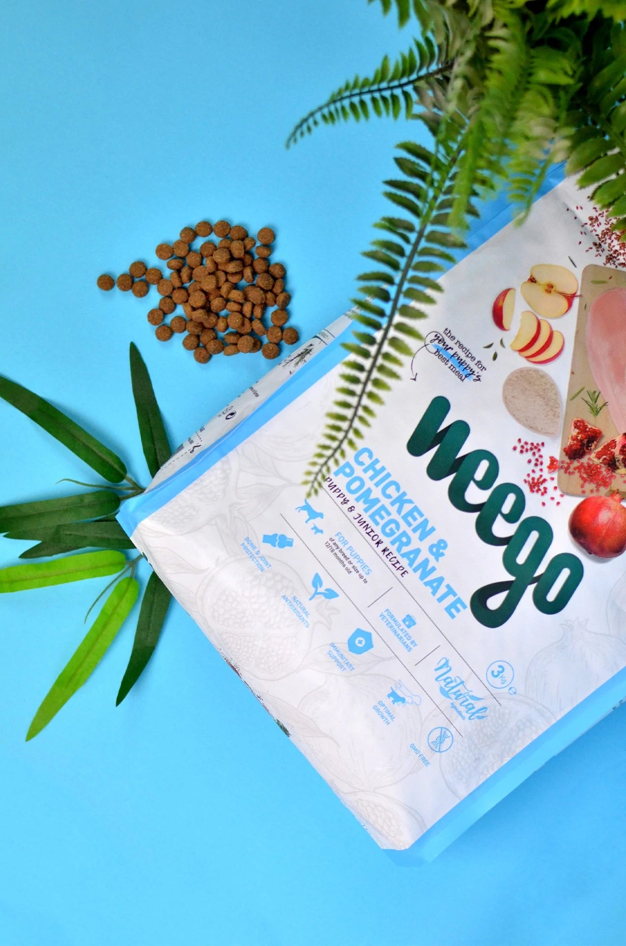 Weego - Ração seca para cachorros - Frango e Romã