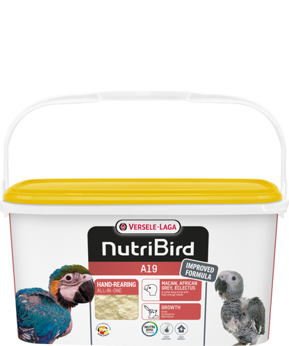 NutriBird A19 - Alimento para criação à mão para aves - Versele-Laga