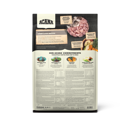 Acana Light & Fit Recipe - Ração seca para cão adulto com excesso de peso