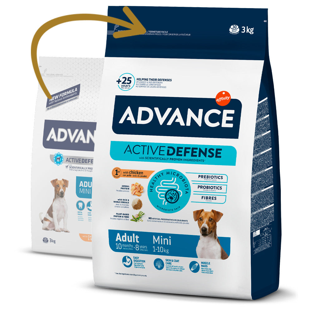 Advance Adult Mini - Ração seca para cão adulto de porte pequeno - Sabor a Frango