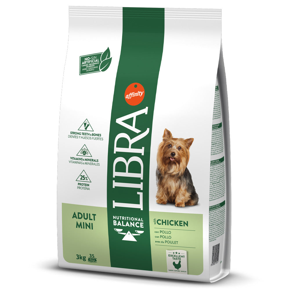 Libra Adult Mini - Ração seca para cão de porte pequeno - Sabor a Frango