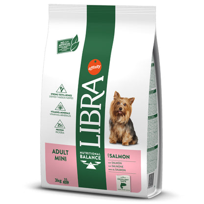 Libra Adult Mini - Ração seca para cão de porte pequeno - Sabor a Salmão