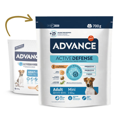 Advance Adult Mini - Ração seca para cão adulto de porte pequeno - Sabor a Frango