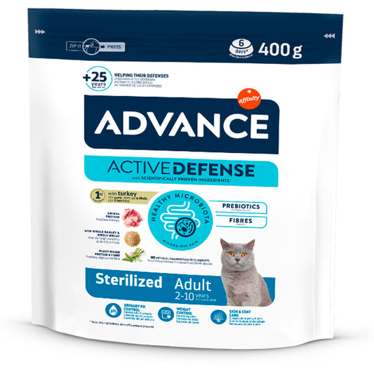 Advance Sterilized Adult - Ração seca para gato adulto esterilizado - Sabor a Peru