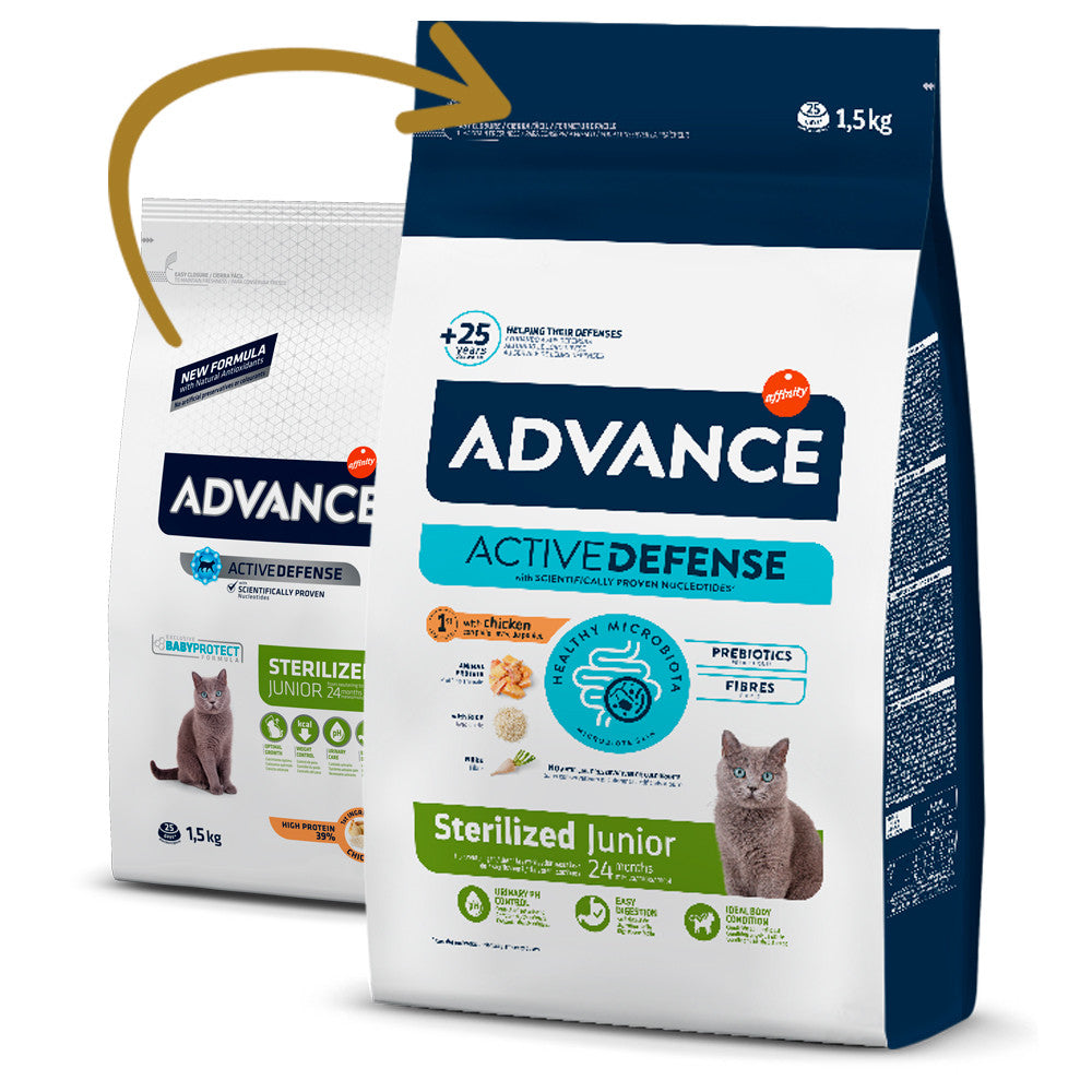 Advance Sterilized Junior - Ração seca para gatinhos esterilizados - Sabor a Frango