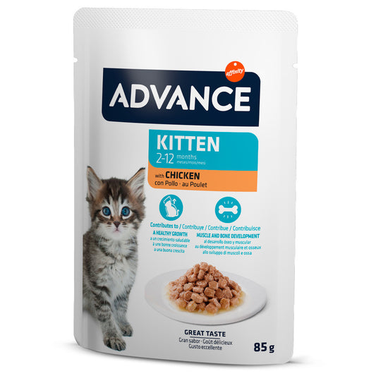 Advance Kitten - Alimentação húmida para gatinhos - Sabor a frango