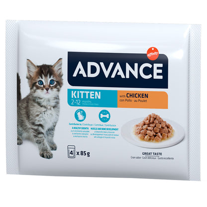 Advance Kitten - Alimentação húmida para gatinhos - Sabor a frango
