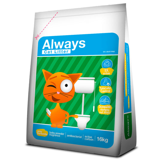 Always Cat Litter 3x Action - Areia para gatos - Carvão ativado
