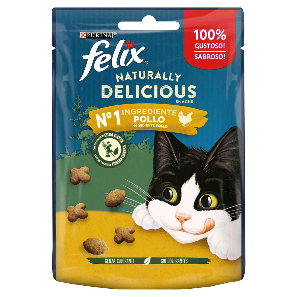 Felix Naturally Delicious - Biscoitos para gatos - Com frango