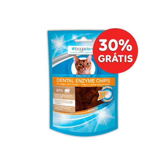 Bogadent Dental Enzyme Chips - Biscoitos para higiene oral para gatos - Com Frango