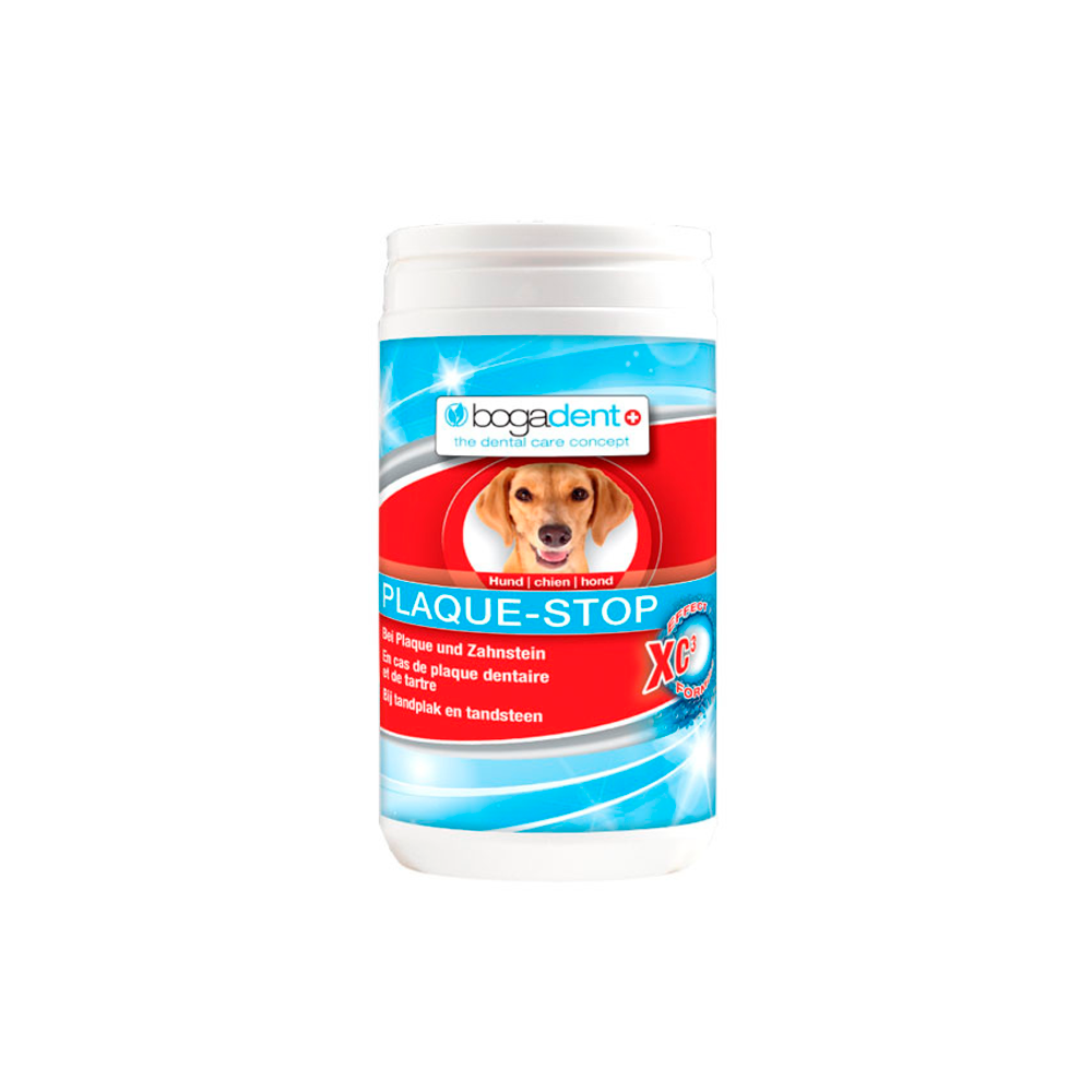 Bogadent Plaque Stop para cão - Pó natural para a higiene oral dos cães