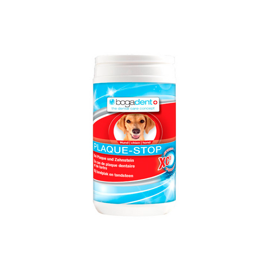 Bogadent Plaque Stop para cão - Pó natural para a higiene oral dos cães