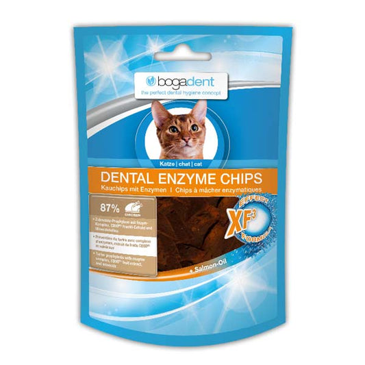 Bogadent Dental Enzyitos para higme Chips - Biscoiene oral para gatos - Com Frango