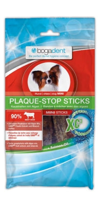Bogadent Plaque Stop Sticks Mini - Biscoitos de higiene oral para cães de porte pequeno