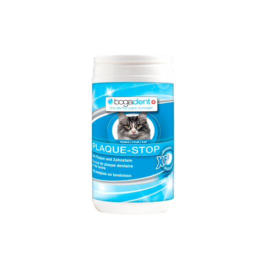 Bogadent Plaque-Stop - Pó natural para higiene oral dos gatos