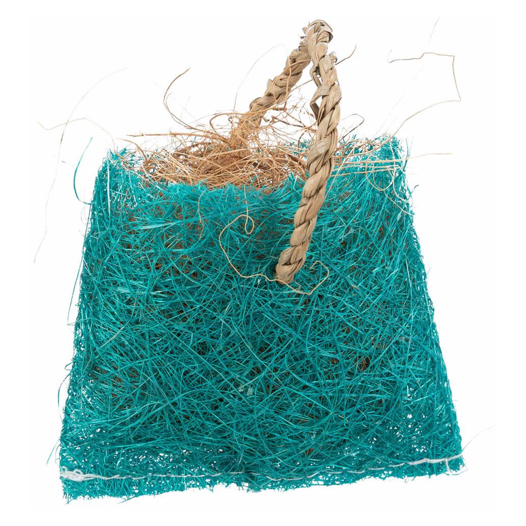 Bolsa em fio de coco para snacks ou fibras de ninho