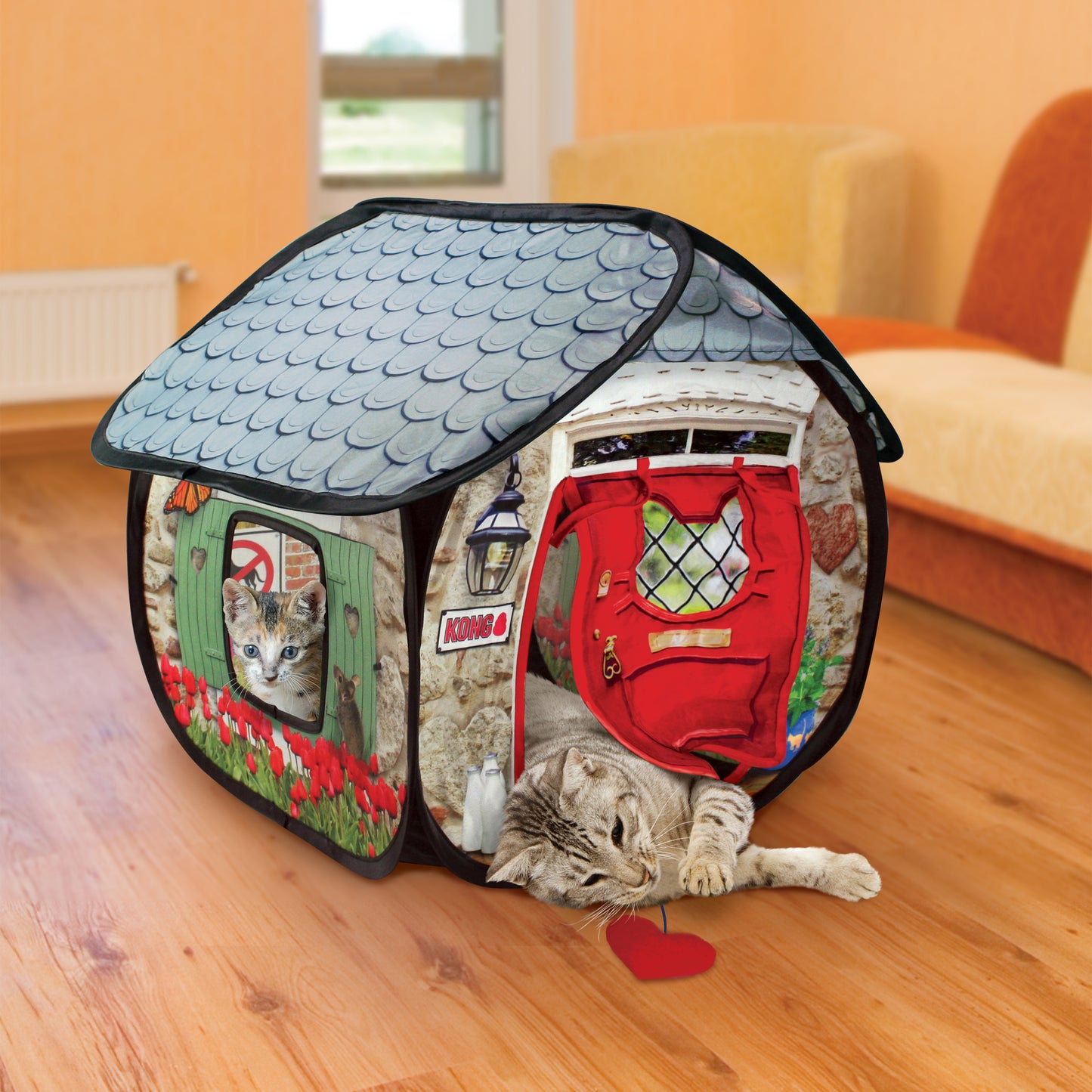 Kong PlaySpaces Bungalow para gatos