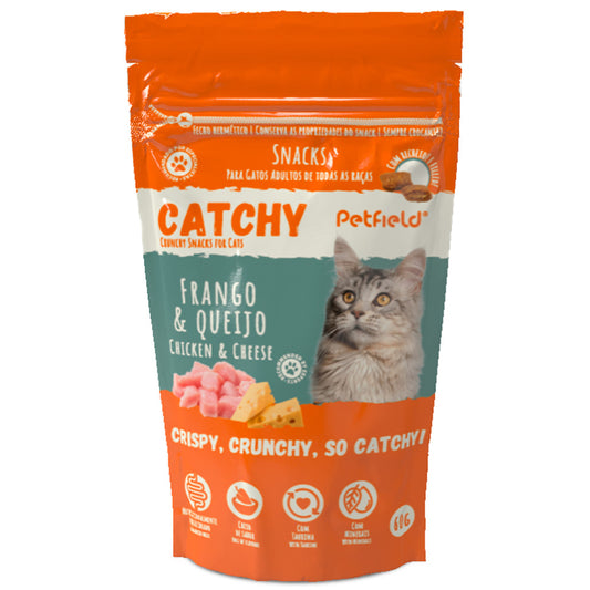 Petfield Catchy - Biscoitos para gatos - Frango e queijo