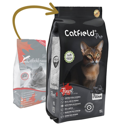 Catfield Finest Platinum - Areia aglomerante para gatos