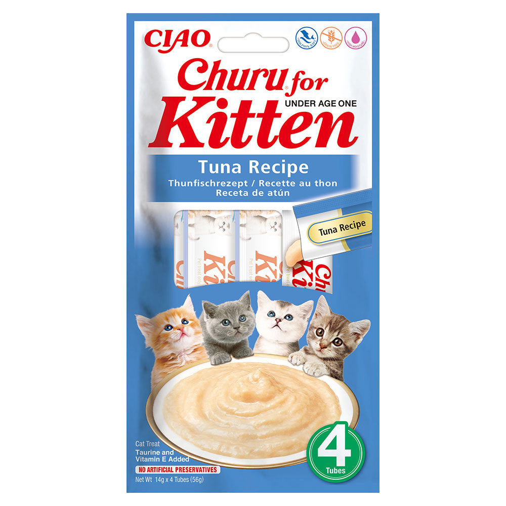 Churu Kitten Tuna Recipe - Snack líquido para gatinhos