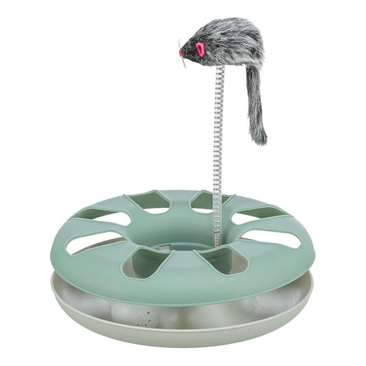 Brinquedo interativo com rato em pelúcia para gatos