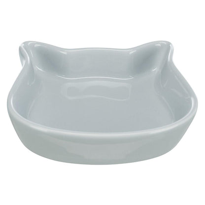 Comedouro em cerâmica "com cara de gato" para gatos