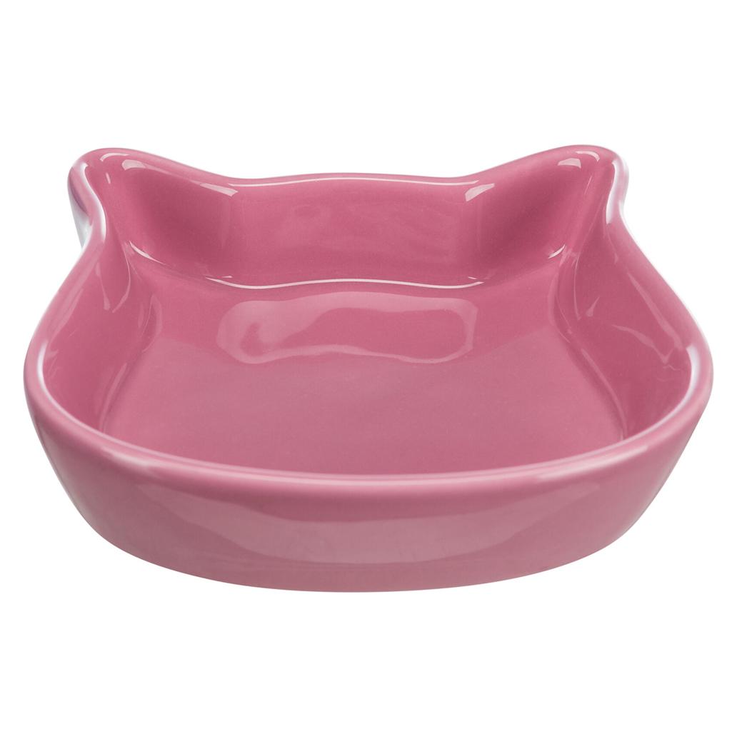 Comedouro em cerâmica "com cara de gato" para gatos