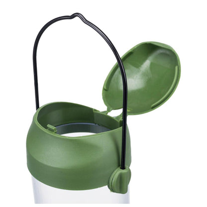 Comedouro fuso com aparador para aves