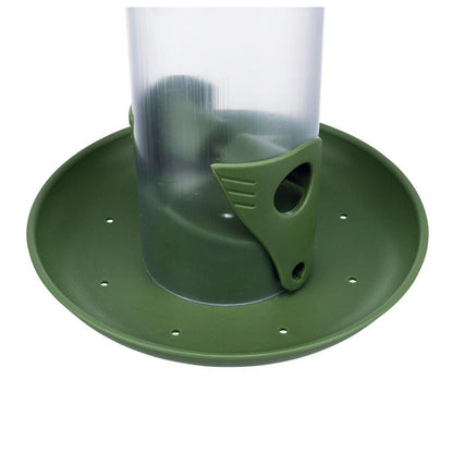 Comedouro fuso com aparador para aves