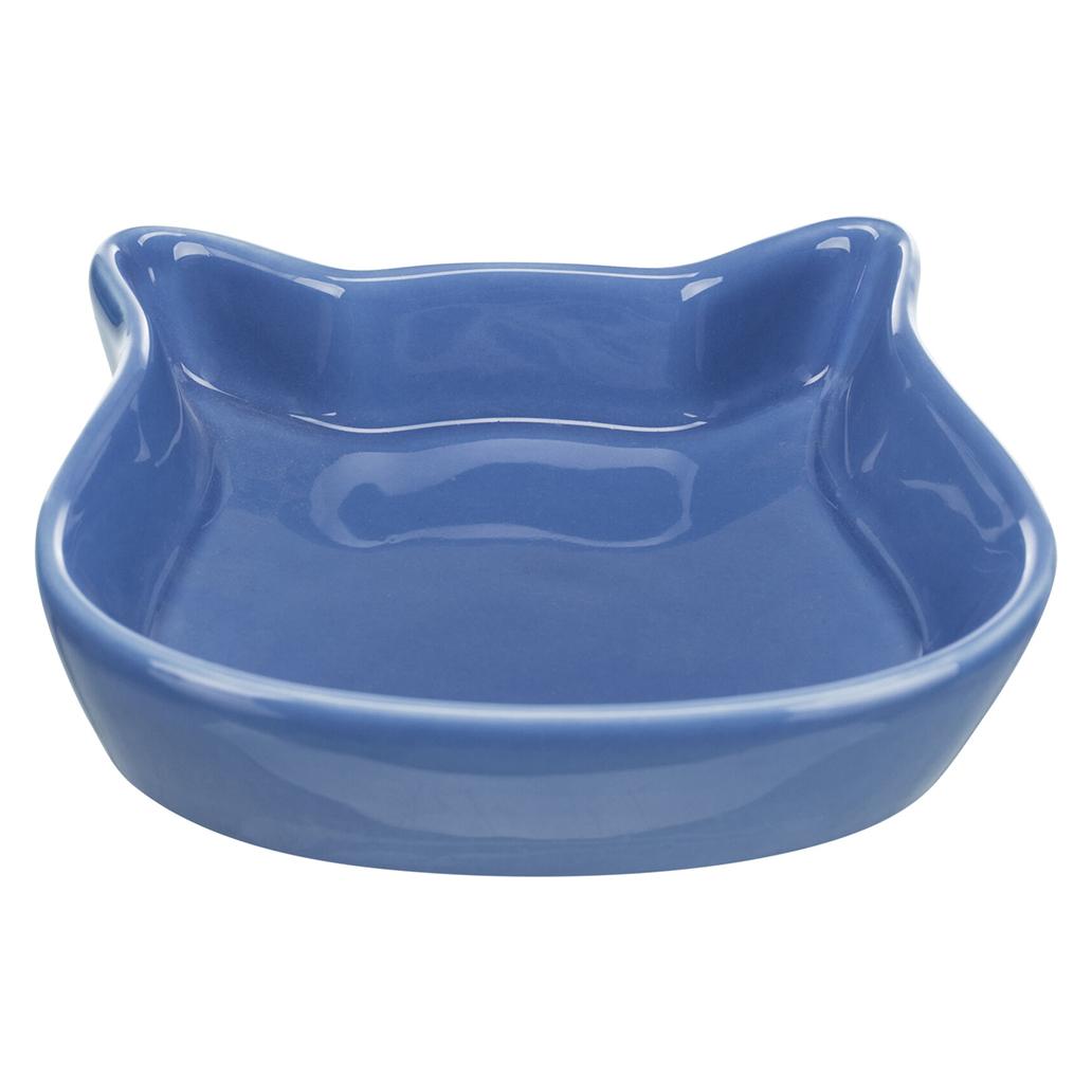 Comedouro em cerâmica "com cara de gato" para gatos