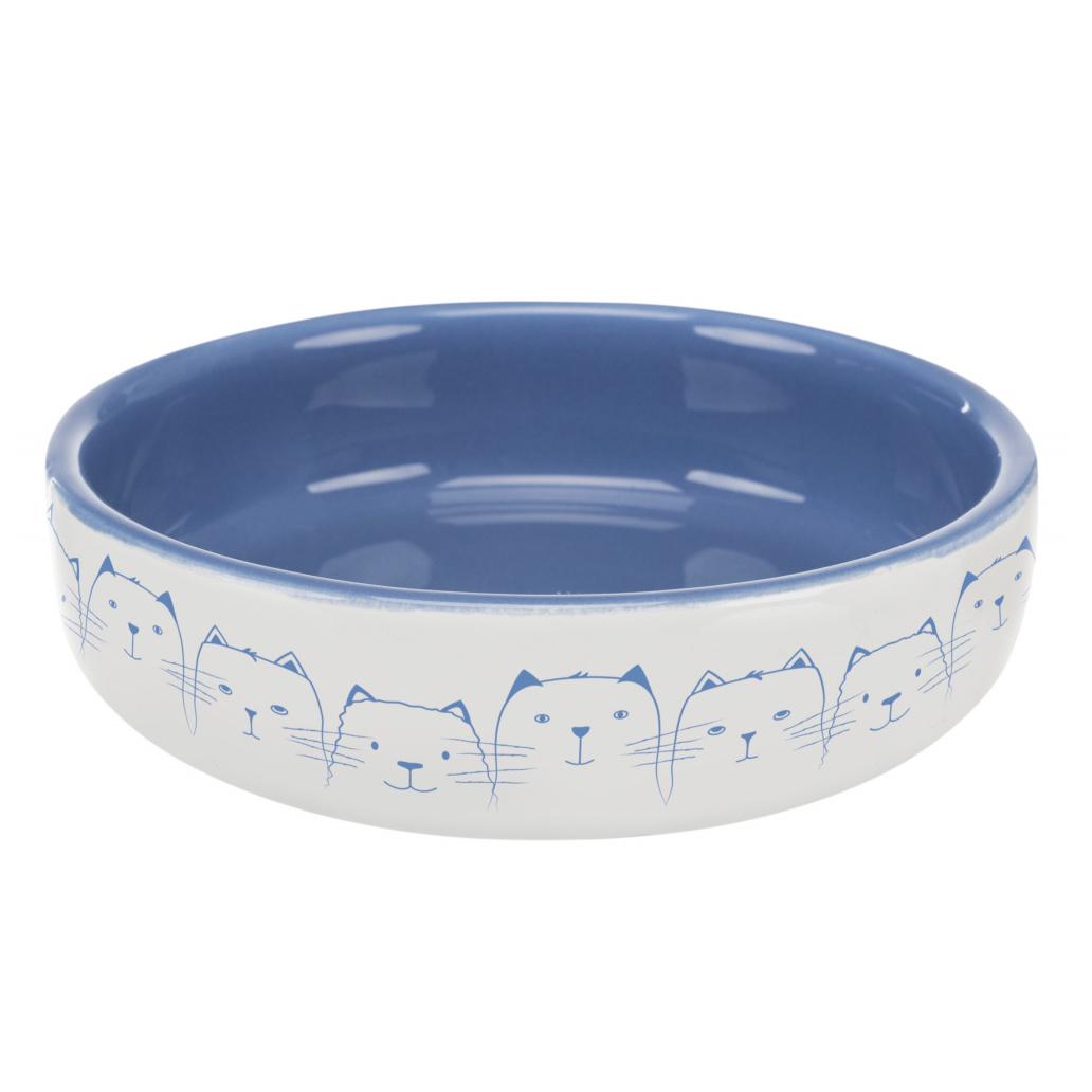 Comedouro em cerâmica para gatos - Azul