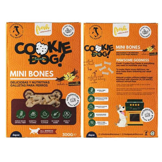 Fresh Cookie Dog Mini Bones - Biscoitos para cão com baunilha