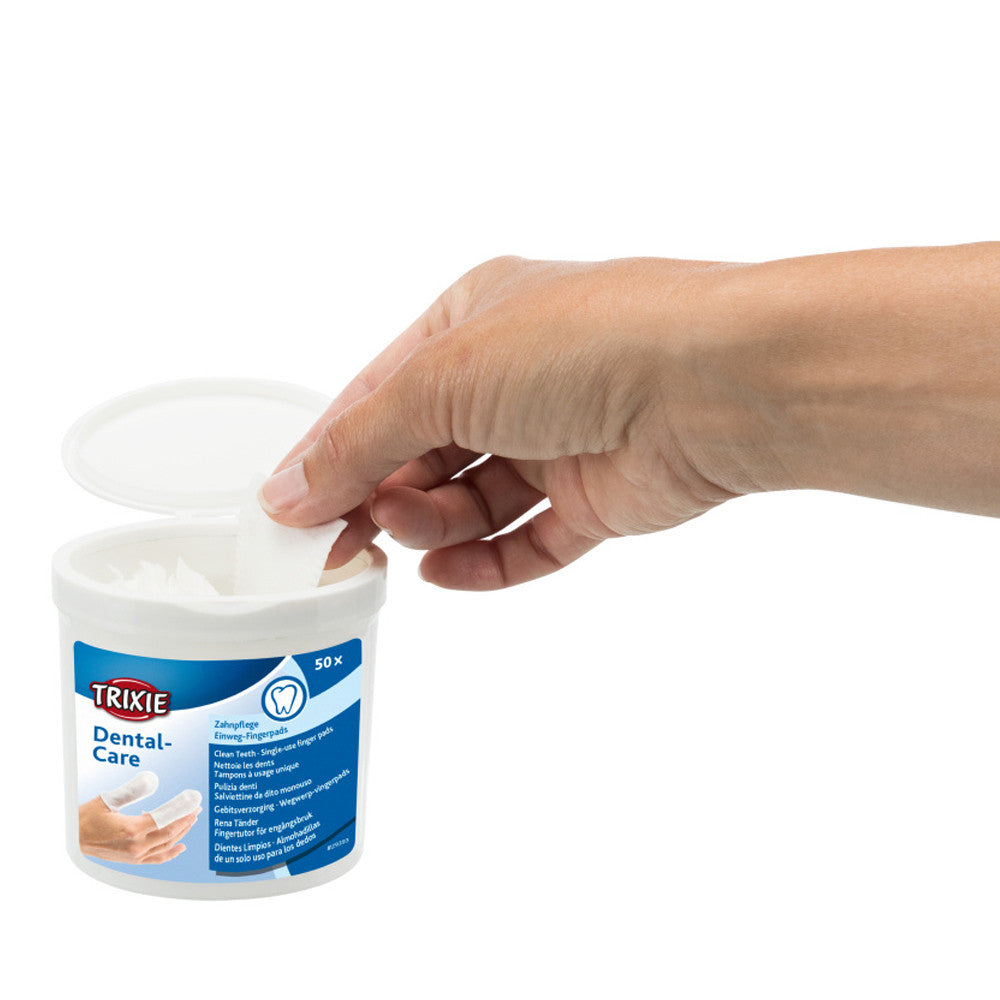 Dedeiras para limpeza dos dentes de cães e gatos - Trixie