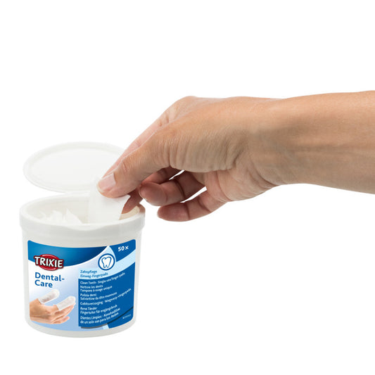 Dedeiras para limpeza dos dentes de cães e gatos - Trixie