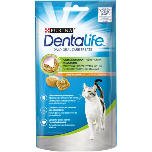 Purina Dentalife - Biscoitos de higiene oral para gatos - Frango