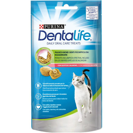 Purina Dentalife - Biscoitos para higiene oral dos gatos - Salmão