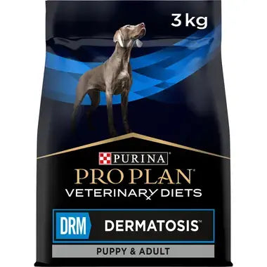Pro Plan Veterinary Diets Dermatosis - Alimento dietético para cachorros e cão adulto para suporta da função cutânea