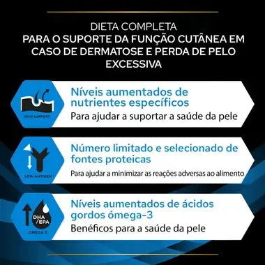 Pro Plan Veterinary Diets Dermatosis - Alimento dietético para cachorros e cão adulto para suporta da função cutânea