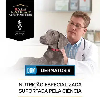Pro Plan Veterinary Diets Dermatosis - Alimento dietético para cachorros e cão adulto para suporta da função cutânea