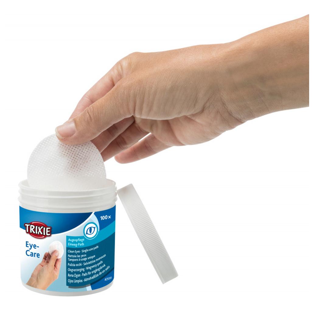 Discos para limpeza de olhos de cães e gatos - Trixie