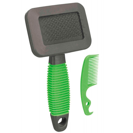 Escova macia com pente para pequenos animais