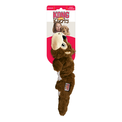 Kong Knots Scrunch Esquilo - Peluche para cão