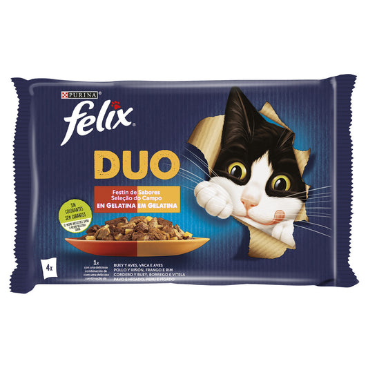Felix Duo - Alimento em gelatina para gatos - Seleção do campo