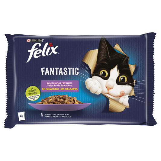 Felix Fantastic - Alimento em gelatina para gatos - Seleção de Favoritos