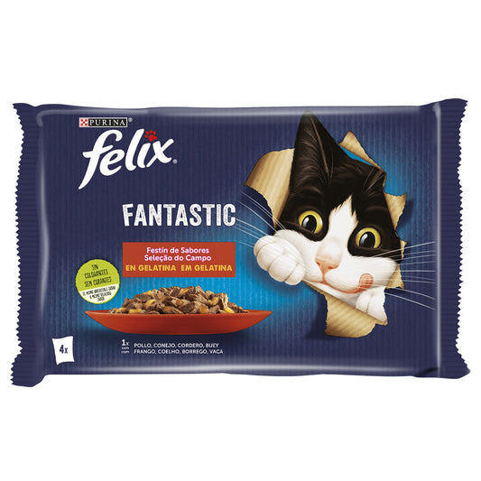 Felix Fantastic - Alimento em geleia para gatos - Seleção do campo