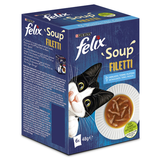 Felix Soup Filetti Seleção de peixes - Sopa para gatos