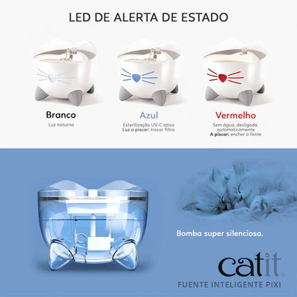 Fonte de água inteligente para gatos PIXI - Catit