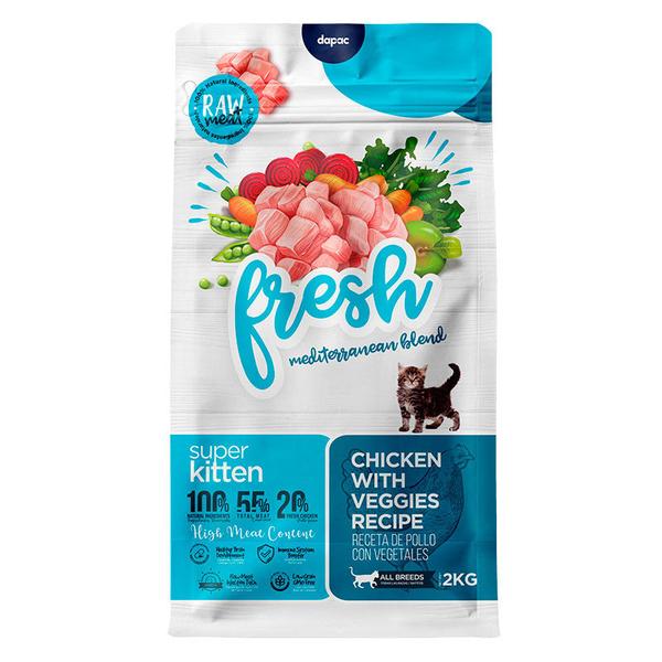 Fresh Mediterranean Blend Super Kitten - Ração seca para gatinhos